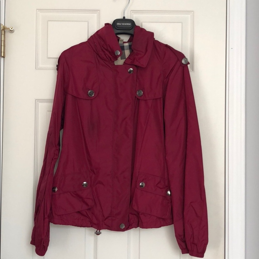 Burberry Red Utility Jacket